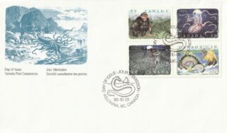 1990 Canada #1292a Canadian Folklore - 1 FDC