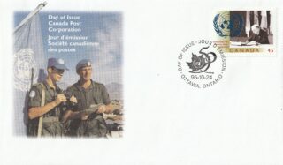 1995 Canada #1584 Mackenzie King and UN Emblem FDC