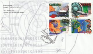 1996 Canada #1595 - 1598 High Technology Industries FDC