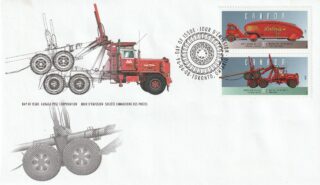 1996 Canada #1604e & 1604f Historic Land Vehicles - 4 FDC