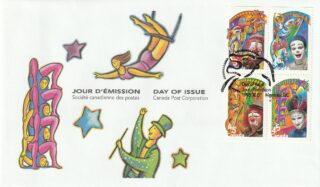 1998 Canada #1757-1760 Circus Clowns FDC