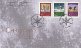 2000 Canada #1873 - 1875 Christmas FDC