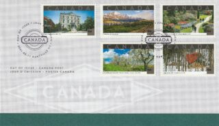 2001 Canada #1903a - 1903e Tourist Attractions FDC