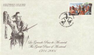 2001 Canada #1915 The Great Peace of Montreal FDC
