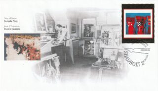 2001 Canada #1916 Masterpieces of Canadian Art - 14 The Space Between Columns #21 (Italian) FDC