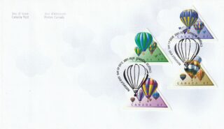 2001 Canada #1921a - 1921d Hot Air Balloons FDC