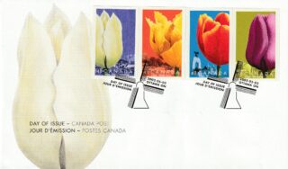 2002 Canada #1946a - 1946d Tulips FDC