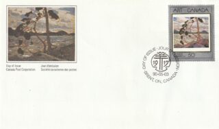 1990 Canada #1271 Masterpieces of Canadian Art - 3 The West Wind FDC