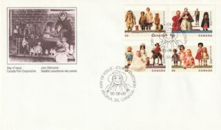 1990 Canada #1277a Cultural Treasures - Dolls FDC
