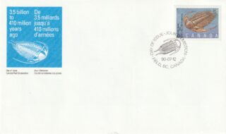 1990 Canada #1279 Prehistoric Life in Canada - 1 FDC