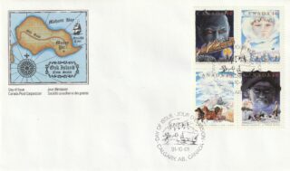 1991 Canada #1337a Canadian Folklore - 2 FDC