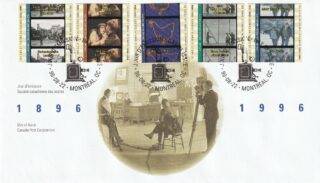 1996 Canada #1615a - 1615e Cinema in Canada FDC