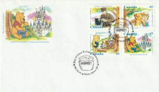 1996 Canada #1621a Winnie the Pooh FDC