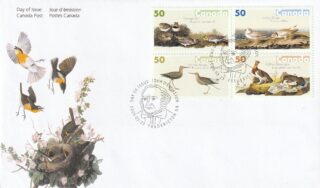 2005 Canada #2098a John James Audubon's Birds - 3 FDC