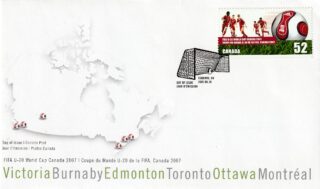 2007 Canada #2220 FIFA U-20 World Youth Championships FDC