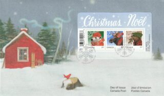 2015 Canada #2879 Christmas Animals FDC