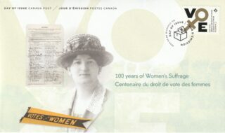2016 Canada #2901 VOTE Women's Suffrage 100th Anniversary FDC