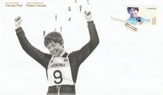 2018 Canada #3080 Women in Winter Sports - Nancy Greene FDC
