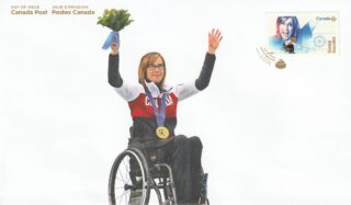 2018 Canada #3084 Women in Winter Sports - Sonja Gaudet FDC