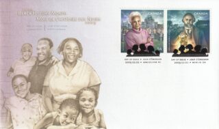 2009 Canada #2316a Black History Month: Rosemary Brown & Abraham Doras Shadd FDC