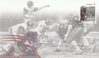 2012 Canada #2576 Montréal Alouettes Anthony Calvillo (1972-), 'The Ice Bowl' FDC