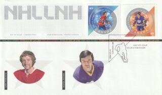 2004 Canada #2017a - 2017b Larry Robinson & Marcel Dionne FDC