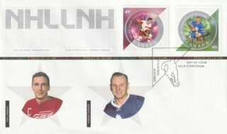 2004 Canada #2017c - 2017d Ted Lindsay & Johnny Bower FDC