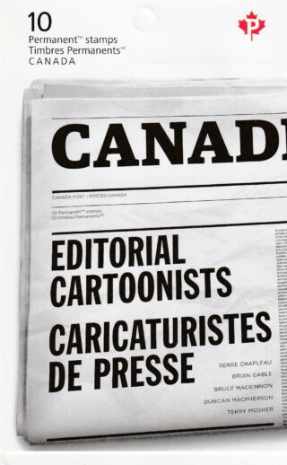 2021 Canada #3301a Editorial Cartoonists Booklet
