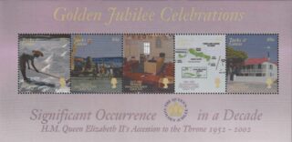 2002 Turks and Caicos Islands #1369 Reign of Queen Elizabeth II, 50th Anniversary