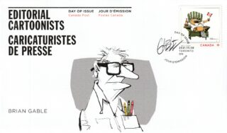 2021 Canada #3297 Editorial Cartoonists: Brian Gable FDC
