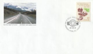 1992 Canada #1413 The Alaska Highway: Map and Vehicle FDC