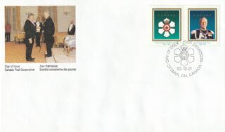1992 Canada #1447a Order of Canada / Roland Michener FDC