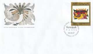 1993 Canada #1466 Masterpieces of Canadian Art - 6 Drawing of The Owl FDC