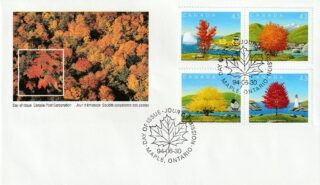 1994 Canada #1524i - 1524j & 1524k - 1524l Canada Day – Maple Trees FDC