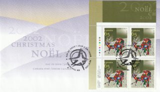 2002 Canada #1966 Winter Travel, by Cecil Youngfox FDC