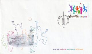 2005 Canada #2120 Polio Vaccination - Children playing; discarded leg braces FDC