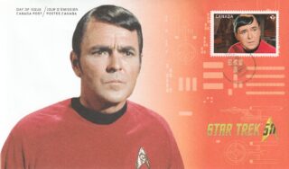 2016 Canada #2918 Star Trek: Lt. Commander Montgomery "Scotty" Scott FDC