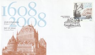 2008 Canada #2269 Founding of Quebec City FDC