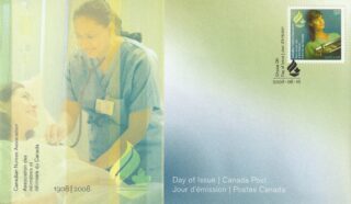 2008 Canada #2275 Canadian Nurses Association: Working nurse in her greens FDC