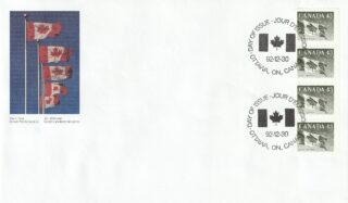 1992 Canada #1395 Flag FDC