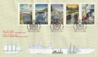 1998 Canada #1725 - 1729 Canals FDC