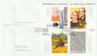 2000 Canada #1830 The Millennium Collection 13 - A Tradition of Generosity FDC