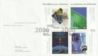 2000 Canada #1831 The Millennium Collection 14 - Engineering and Technological Marvels FDC