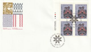 1990 Canada #1296 Children of the Raven FDC