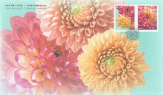 2020 Canada #3237 - 3238 Dahlia FDC