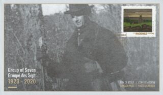 Commemorative Canada Post cover honoring the Group of Seven.