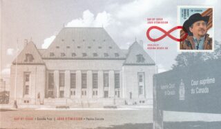 Canada Post stamp featuring Harry Daniels.