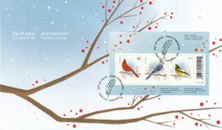2022 Canada #3363 Holiday Birds FDC