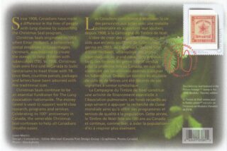 2008 Canada #S80 Christmas Seal, 100th Anniversary (1908 - 2008) SEC