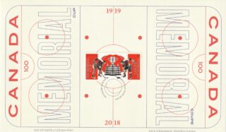 2018 Canada #3101 Memorial Cup: Vintage and current uniforms of Regina Pats FDC